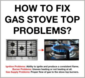 problems with gas stove tops